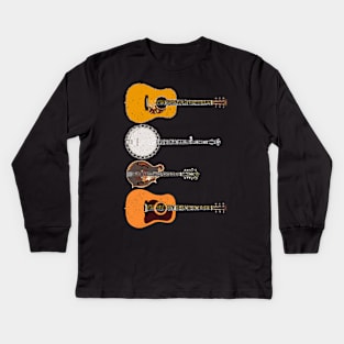 Bluegrass Icons Kids Long Sleeve T-Shirt